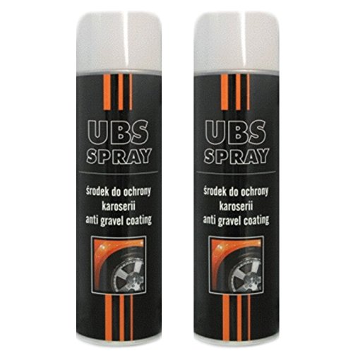 Troton UBS 2 x 500ml Spray WEIß UNTERBODENSCHUTZ Anti Gravel Schutz KUNSTHARZ GRAVEX von Troton