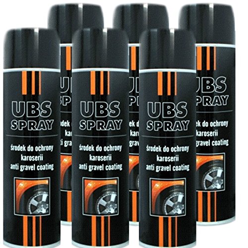 Troton UBS 6 x 500ml Spray Schwarz UNTERBODENSCHUTZ Anti Gravel Schutz KUNSTHARZ GRAVEX von Troton