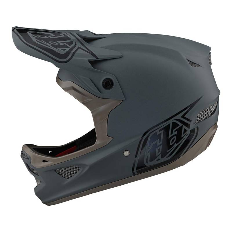 Troy Lee Designs Fullface Helm D3 Fiberlite, Stealth - Grau, 2XL, 1322 von Troy Lee Designs