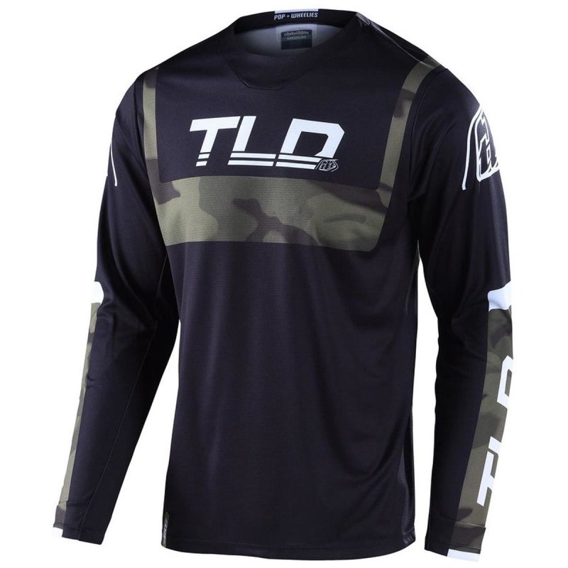 Troy Lee Designs GP Jersey, Brazen Camo, army green, S von Troy Lee Designs