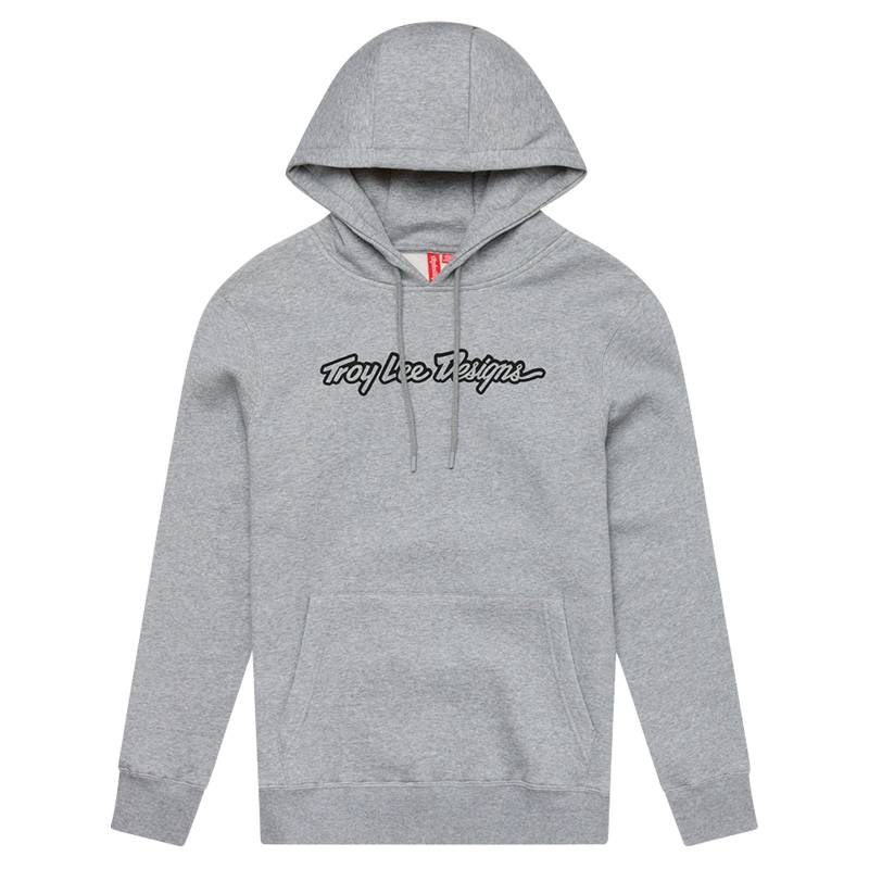 Troy Lee Designs Kapuzenpullover; Signature Grey Heather 2X von Troy Lee Designs