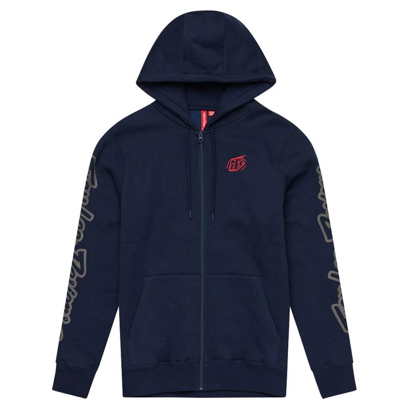 Troy Lee Designs Kapuzenpullover mit Reißverschluss; Marineblau SM von Troy Lee Designs