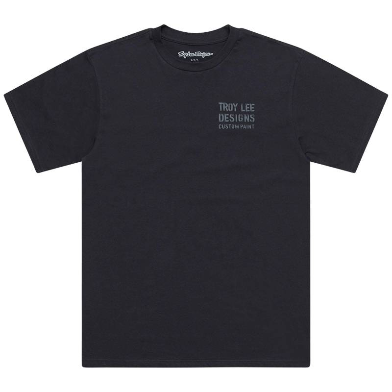 Troy Lee Designs Kurzärmeliges T-Shirt; Paint Shop Carbon XL von Troy Lee Designs