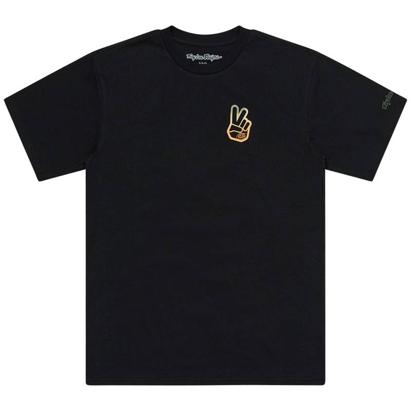 Troy Lee Designs Kurzärmeliges T-Shirt, Peace Out Black MD von Troy Lee Designs