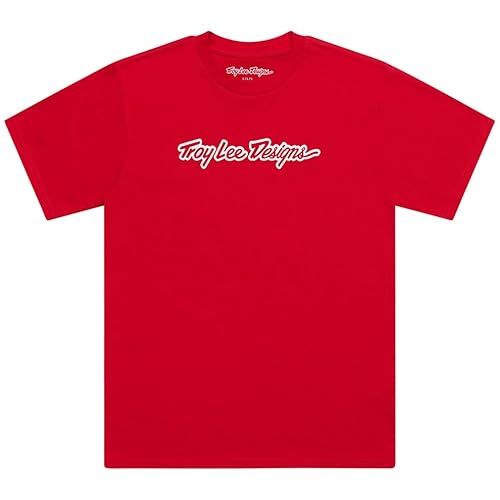 Troy Lee Designs Kurzarm-T-Shirt; Signature Team Red 2X von Troy Lee Designs