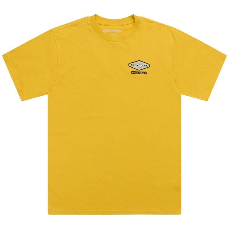 Troy Lee Designs Kurzarm-T-Shirt; Smiley Gold MD von Troy Lee Designs