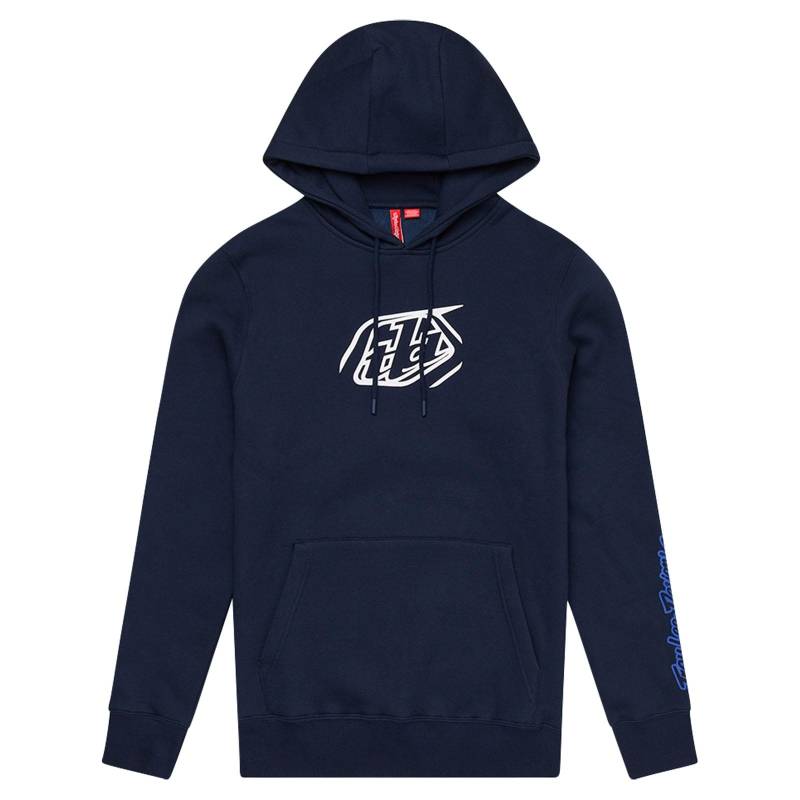 Troy Lee Designs Pullover Hoodie; Badge Navy SM von Troy Lee Designs