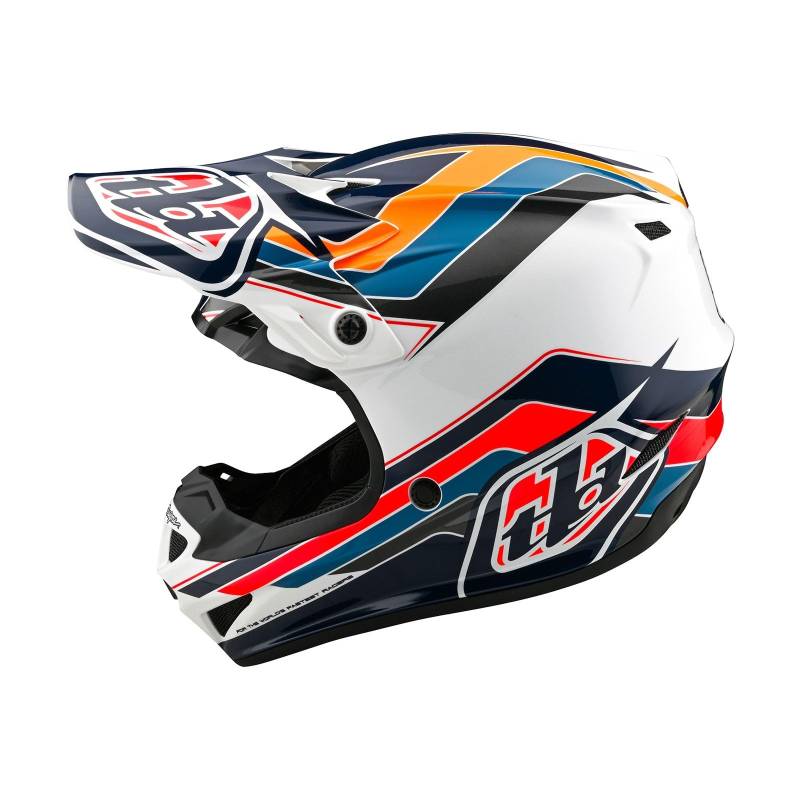 Troy Lee Designs SE4 Polyacryl-Helm, Blockblau, 2X von Troy Lee Designs
