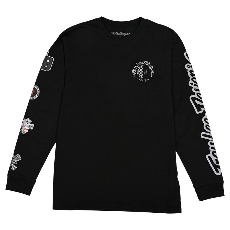 Troy Lee Designs Worldwide Long Sleeve Tee Black SM von Troy Lee Designs