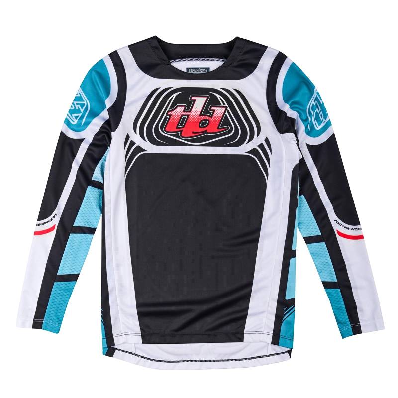 Troy Lee Designs Youth GP PRO Jersey; WAVEZ Phantom/Turquoise XL von Troy Lee Designs