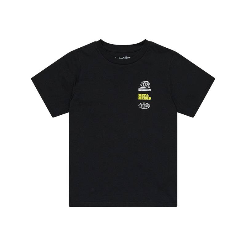 Troy Lee Designs Youth Short Sleeve Tee; Overload Black XL von Troy Lee Designs