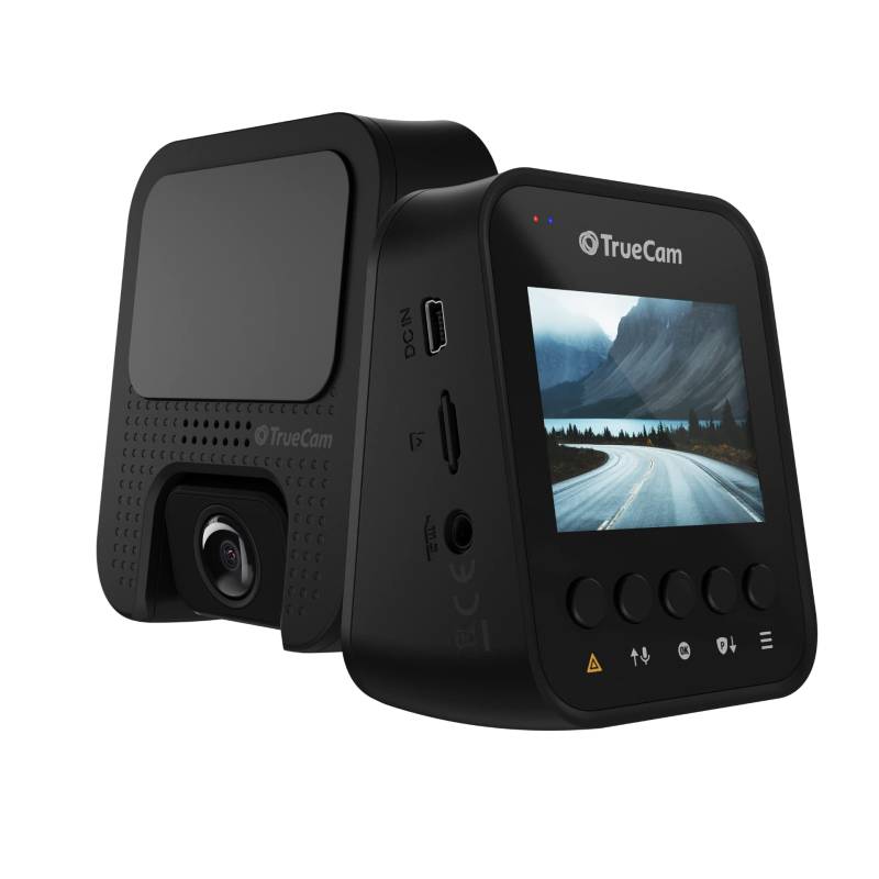 TrueCam H25 GPS real 4K mit ParkShield-Funktion bietet fortschrittlichen 24-Stunden-Schutz, Superkondensator, 5GHz-WiFi, Unterstützt bis zu 256 GB Micro SD, Deutsches menü, Radarwarnung von TrueCam