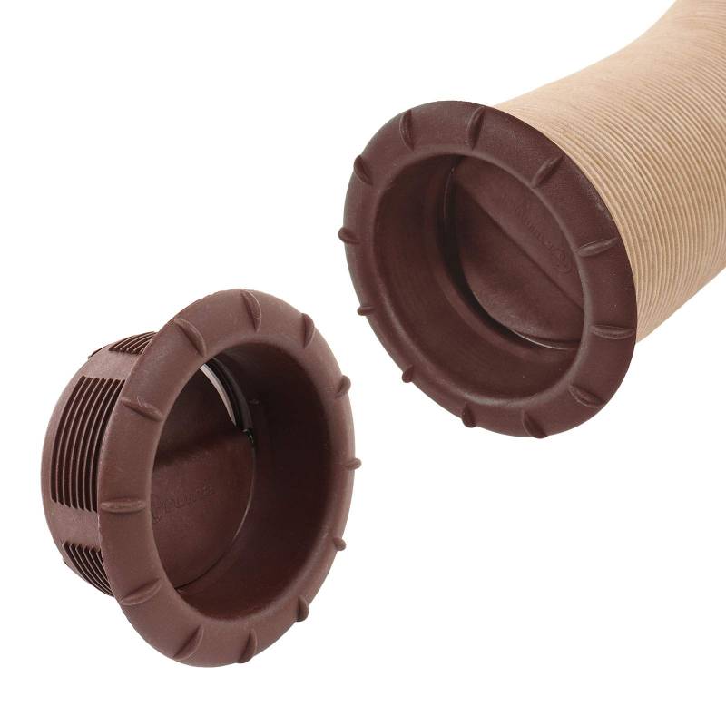 Truma Endstück Warmluftaustritt 65mm Warmluftrohre verschließbar (1x Braun) von Truma