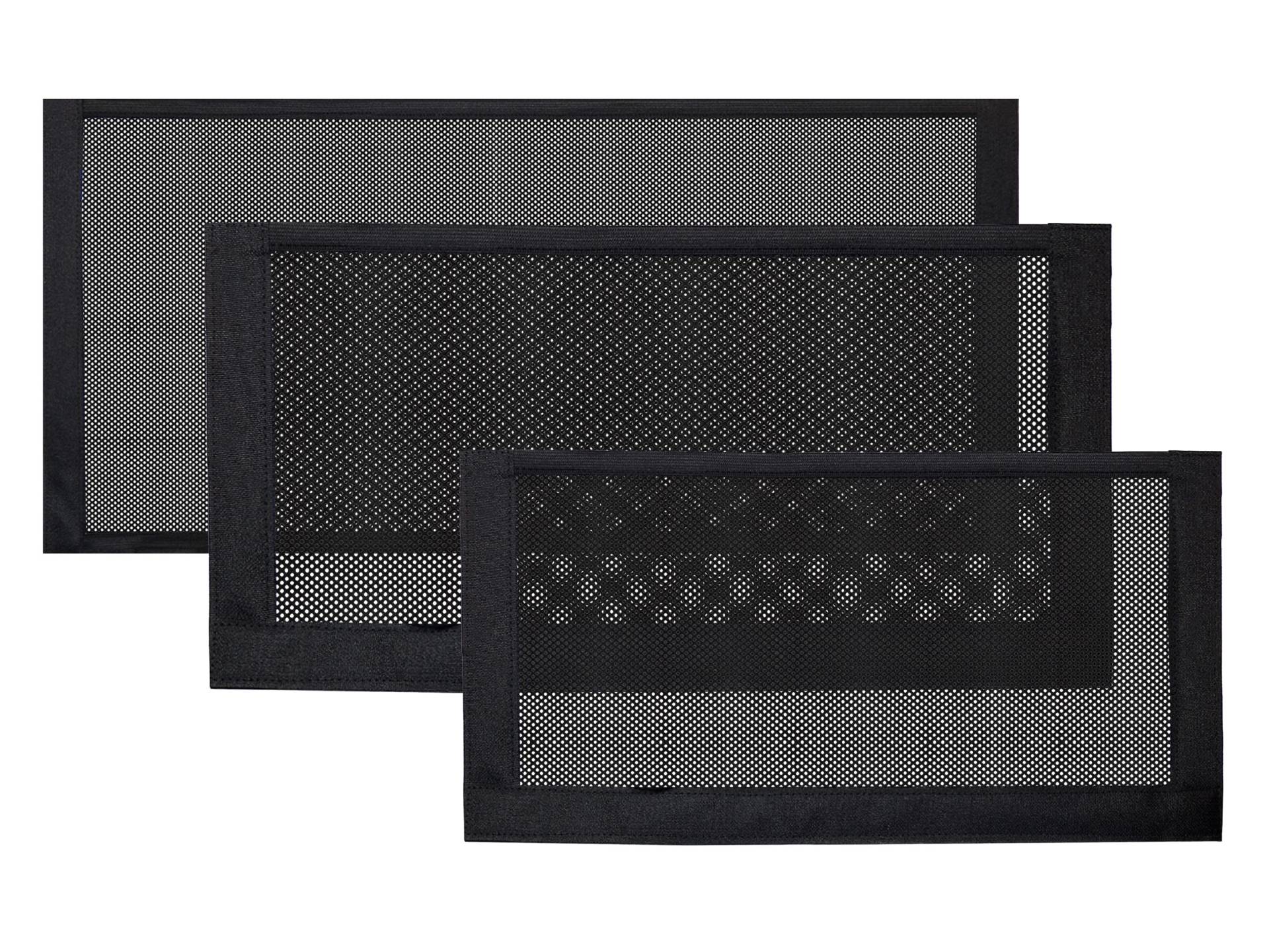 TrunkExpert, Nano-Netztasche mit Klettverschluss zweiteilig, Universelle Kofferraum Netztasche, Organizer-Tasche, Netztasche mit Starken Klettstreifen für Auto, Kofferraum, 3 Stück von TrunkExpert