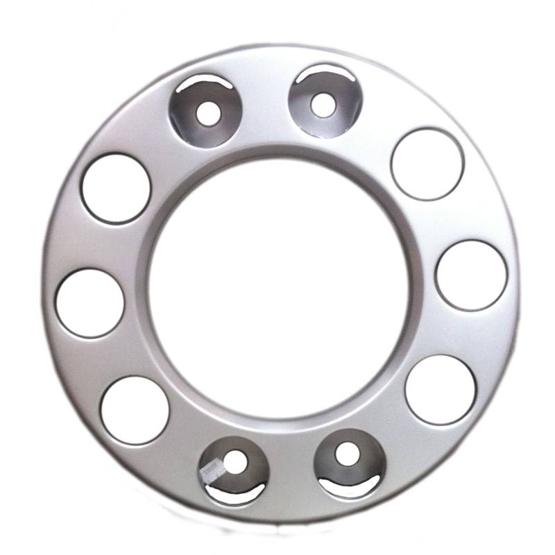 Trupa 2 x Ringblende V2A spiegelpoliert 10 Loch Radkappe LKW, Radzierblende LKW 22,5" von Trupa