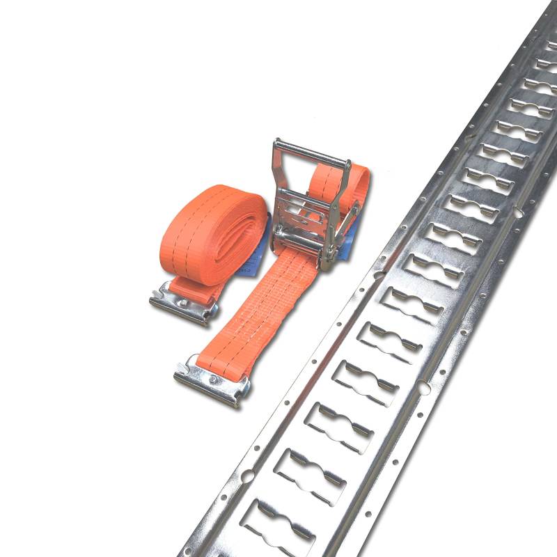 Trupa Cargo-Strap, Edelstahl, 2 x 1,5 m, Orange, Silber, PKW, Lieferwagen, Webbing, Ladungssicherungsgurt, 1 stück, 1.5 Meter x 130 Millimeter, Schnalle, 5m / 1000-2000 daN, 82566031 von Trupa
