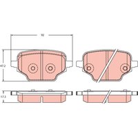 Bremsbelagsatz TRW GDB2410 Bremsbelagsatz TRW GDB2410 von Trw