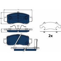 Bremsbelagsatz TRW GDB3376BTE, Vorne von Trw