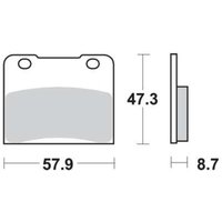 Bremsbelagsatz TRW MCB547 von Trw