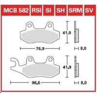 Bremsbelagsatz TRW MCB582SRM Bremsbelagsatz TRW MCB582SRM von Trw