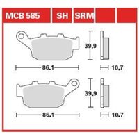 Bremsbelagsatz TRW MCB585SRM Bremsbelagsatz TRW MCB585SRM von Trw