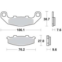 Bremsbelagsatz TRW MCB586SV Bremsbelagsatz TRW MCB586SV von Trw