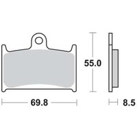 Bremsbelagsatz TRW MCB595CRQ Keine Strassenzulassung von Trw