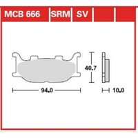 Bremsbelagsatz TRW MCB666SRM Bremsbelagsatz TRW MCB666SRM von Trw