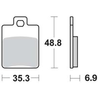 Bremsbelagsatz TRW MCB695SR Bremsbelagsatz TRW MCB695SR von Trw