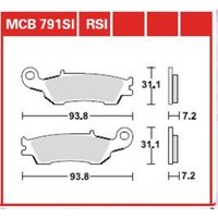 Bremsbelagsatz TRW MCB791RSI Keine Straßenzulassung Bremsbelagsatz TRW MCB791RSI Keine Straßenzulassung von Trw