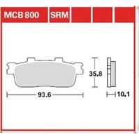 Bremsbelagsatz TRW MCB800 Bremsbelagsatz TRW MCB800 von Trw