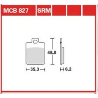 Bremsbelagsatz TRW MCB827SRM von Trw