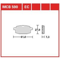 Bremsbelagsatz TRW MCB590EC von Trw