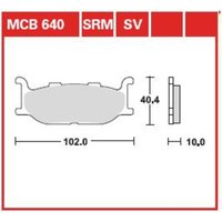 Bremsbelagsatz TRW MCB640SRM von Trw