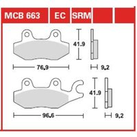 Bremsbelagsatz TRW MCB663EC von Trw