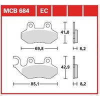 Bremsbelagsatz TRW MCB684EC Bremsbelagsatz TRW MCB684EC von Trw
