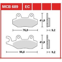 Bremsbelagsatz TRW MCB689EC Bremsbelagsatz TRW MCB689EC von Trw