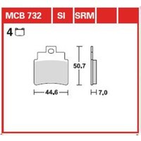 Bremsbelagsatz TRW MCB732SRM von Trw