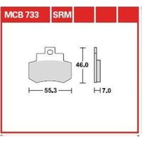 Bremsbelagsatz TRW MCB733SRM von Trw