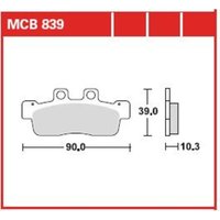 Bremsbelagsatz TRW MCB839 von Trw