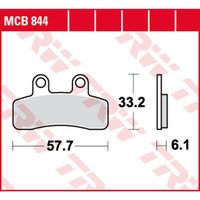 Bremsbelagsatz TRW MCB844 Bremsbelagsatz TRW MCB844 von Trw
