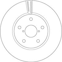 Bremsscheibe TRW DF6727S vorne, belüftet, 1 Stück von Trw