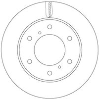 Bremsscheibe TRW DF6735 vorne, belüftet, 1 Stück von Trw