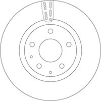 Bremsscheibe TRW DF6575 von Trw