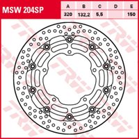 Bremsscheibe TRW MSW204SP, 1 Stück von Trw