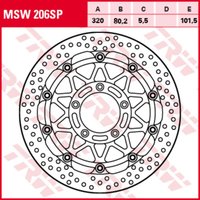 Bremsscheibe TRW MSW206SP, 1 Stück von Trw