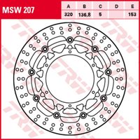 Bremsscheibe TRW MSW207, 1 Stück Bremsscheibe TRW MSW207, 1 Stück von Trw