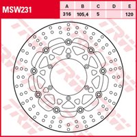 Bremsscheibe TRW MSW231, 1 Stück von Trw