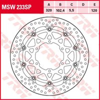 Bremsscheibe TRW MSW233SP, 1 Stück von Trw