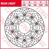 Bremsscheibe TRW MSW240SP, 1 Stück von Trw